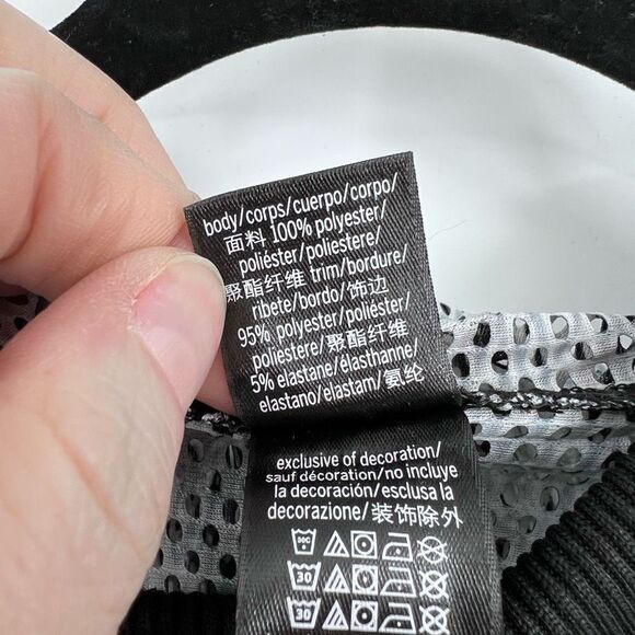 NWT Victoria's Secret Women's Sport Mesh Hoodie Swirl Pullover Athletic Black XS - Picture 6 of 9